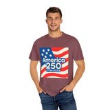 America 250 w/ USA Flag Watercolor America T‑Shirt