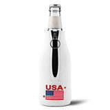 We The People Zip-Up Bottle Cooler Sleeve — Patriotic USA Koozie