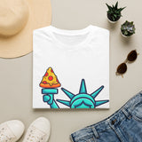 Statue of Liberty Pizza Tee — Funny NYC Pizza T‑Shirt