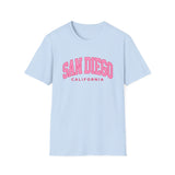 Pink San Diego California Women's T-Shirt