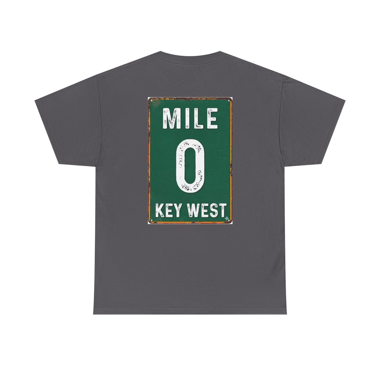Key West Mile 0 T-Shirt — Vintage Road Sign Tee