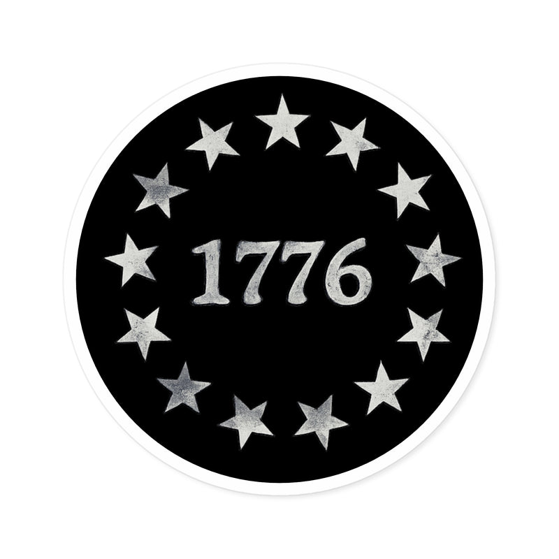 1776 Stars Round Sticker main product photo