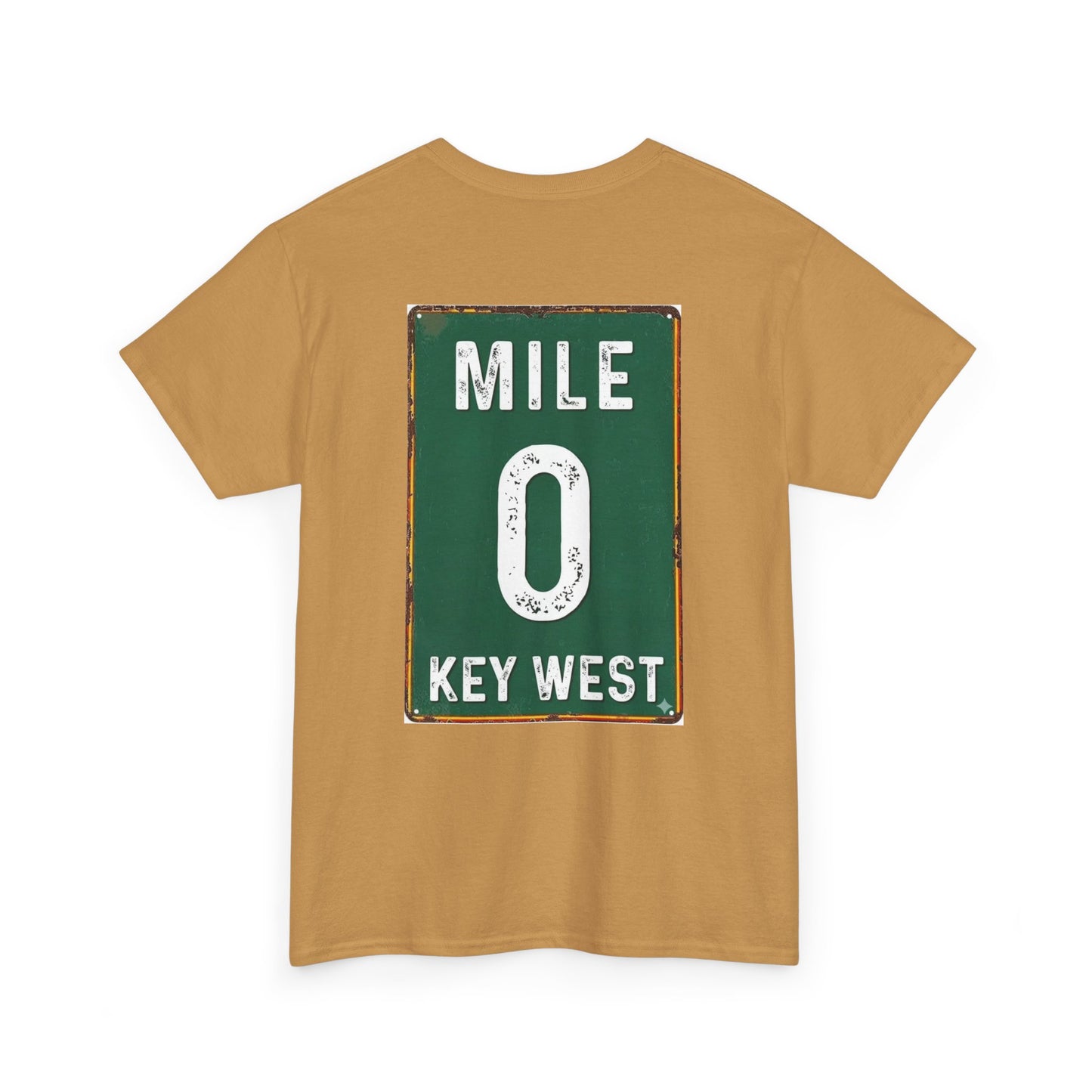 Key West Mile 0 T-Shirt — Vintage Road Sign Tee