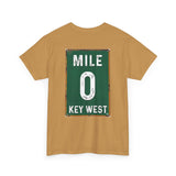Key West Mile 0 T-Shirt — Vintage Road Sign Tee