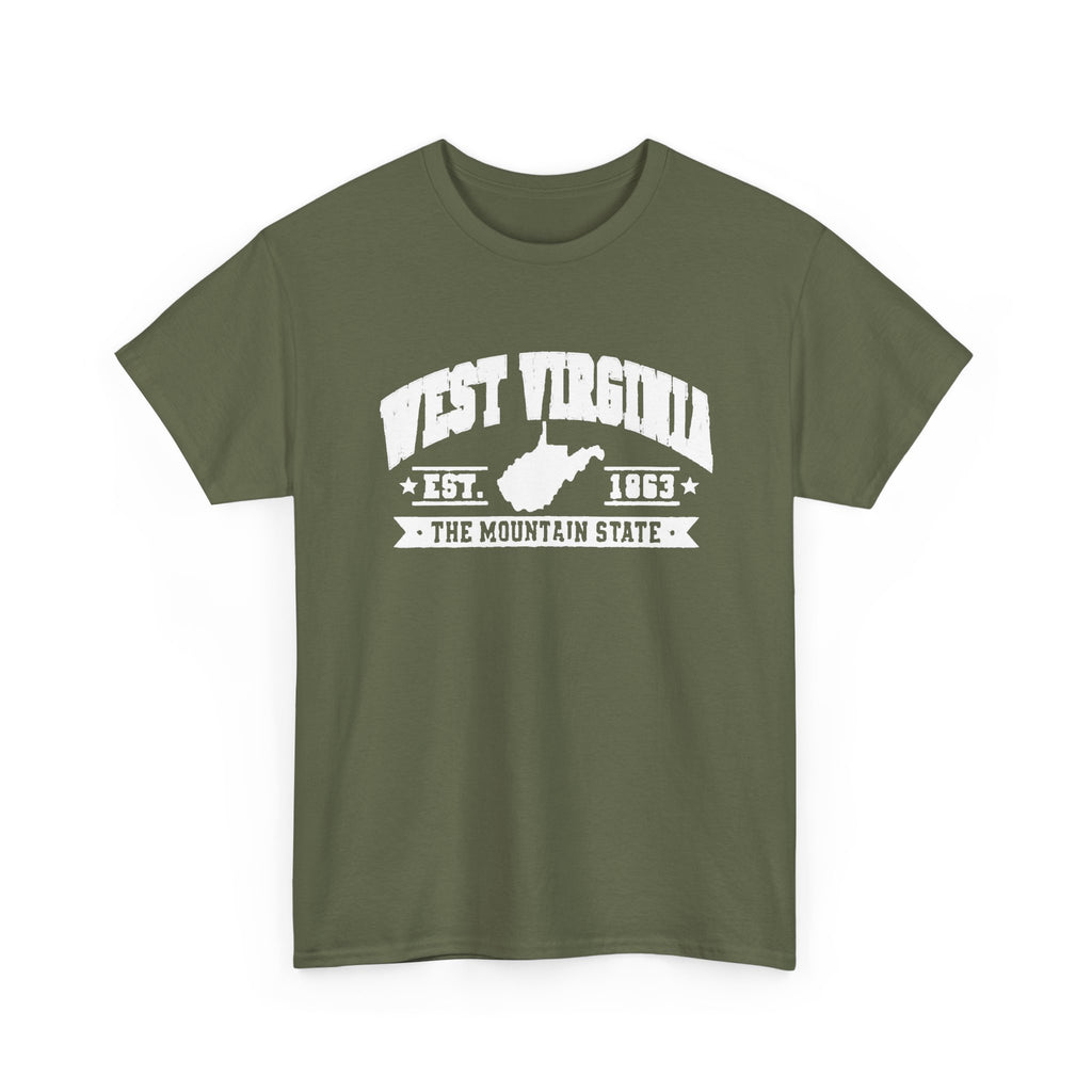 West Virginia T-Shirt – The Mountain State Est. 1863 Vintage Tee