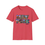 New York Graphic T-Shirt — Vintage Cityscape Lettering Tee