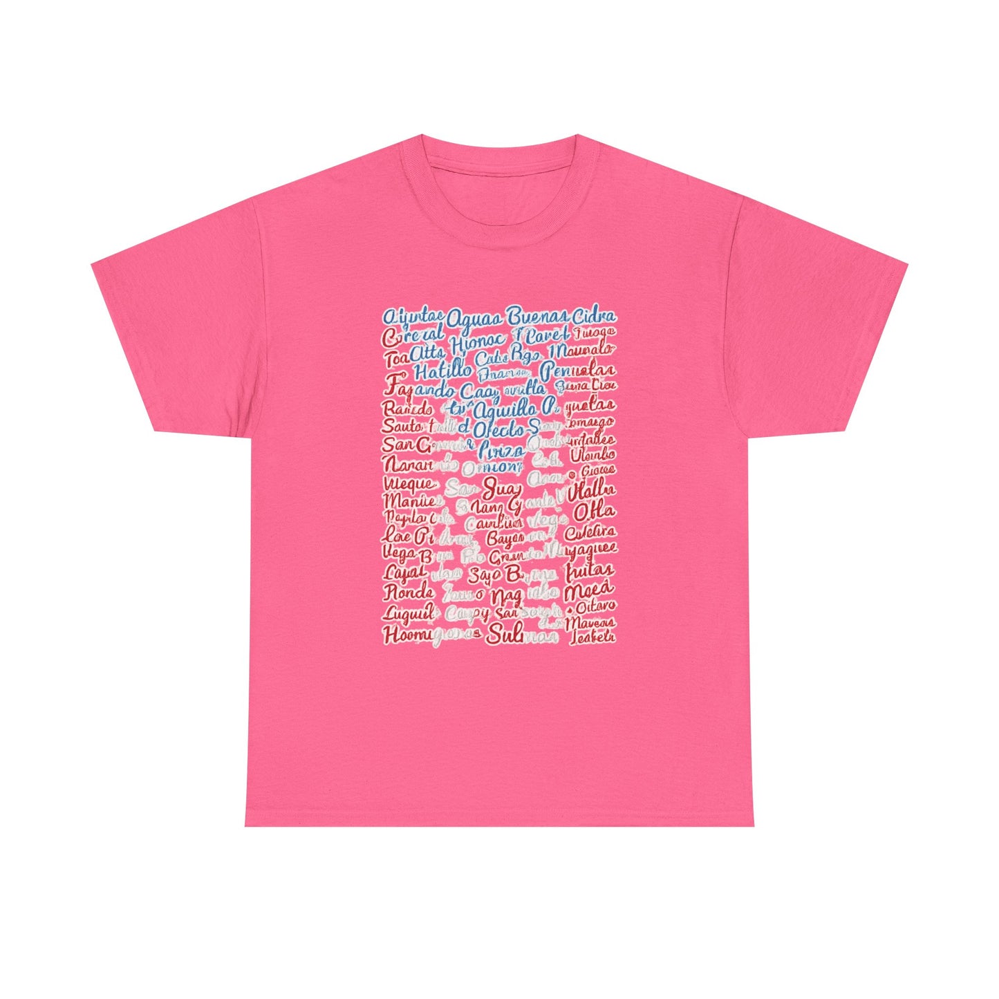 Puerto Rico Cities & Flag T-Shirt — Vintage Road Sign Tee