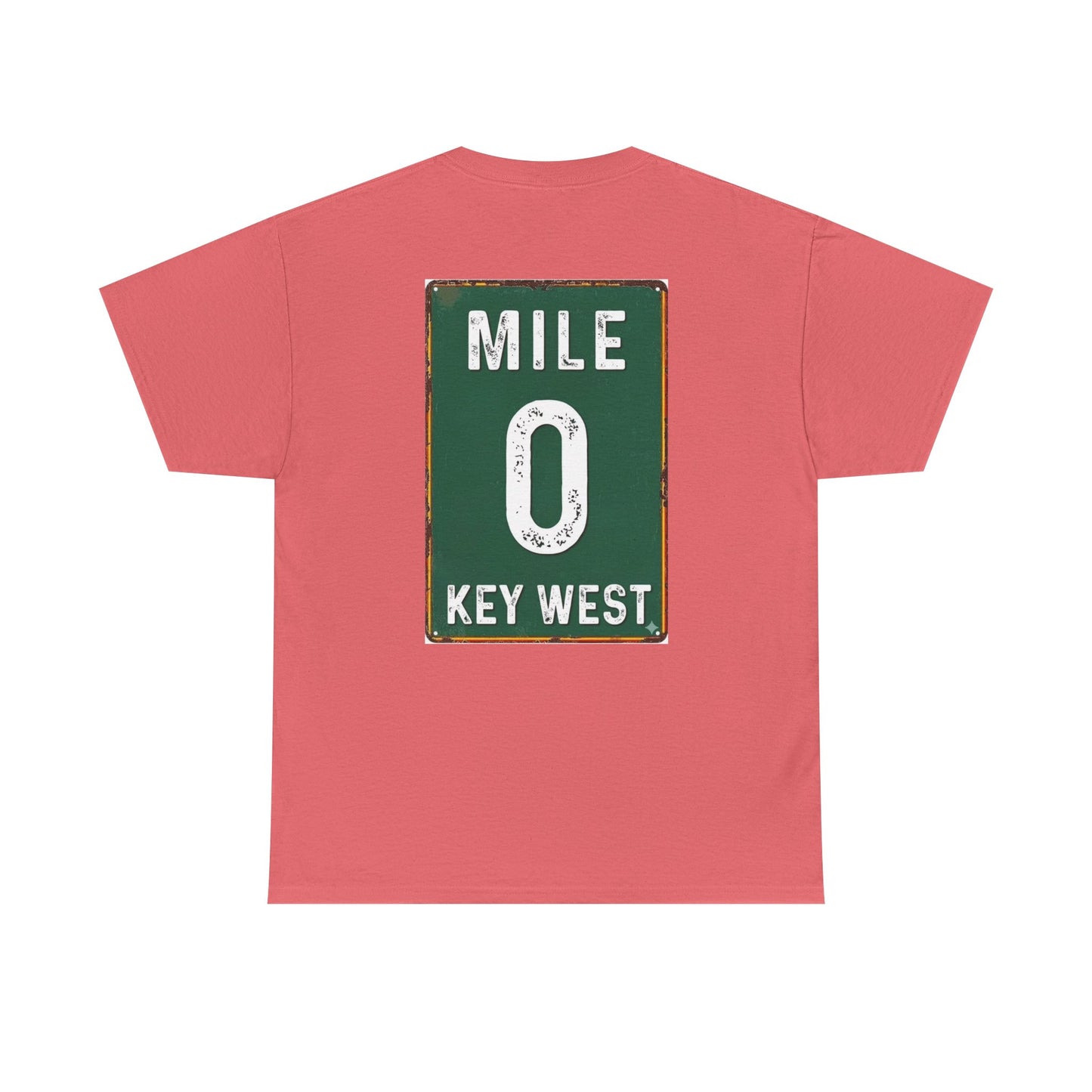 Key West Mile 0 T-Shirt — Vintage Road Sign Tee