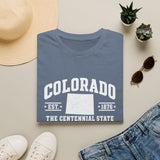 Colorado Centennial State T-Shirt — EST. 1876 Retro College Tee