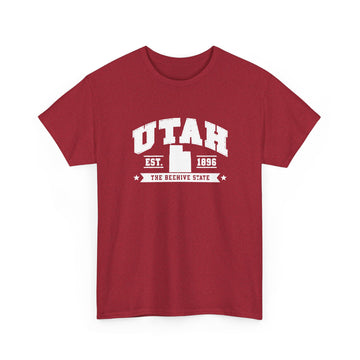 Utah Retro College Tee — "The Beehive State" Graphic Shirt