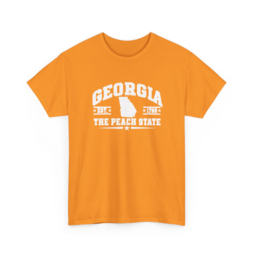 Georgia 'The Peach State' T-Shirt — Vintage State Map Tee