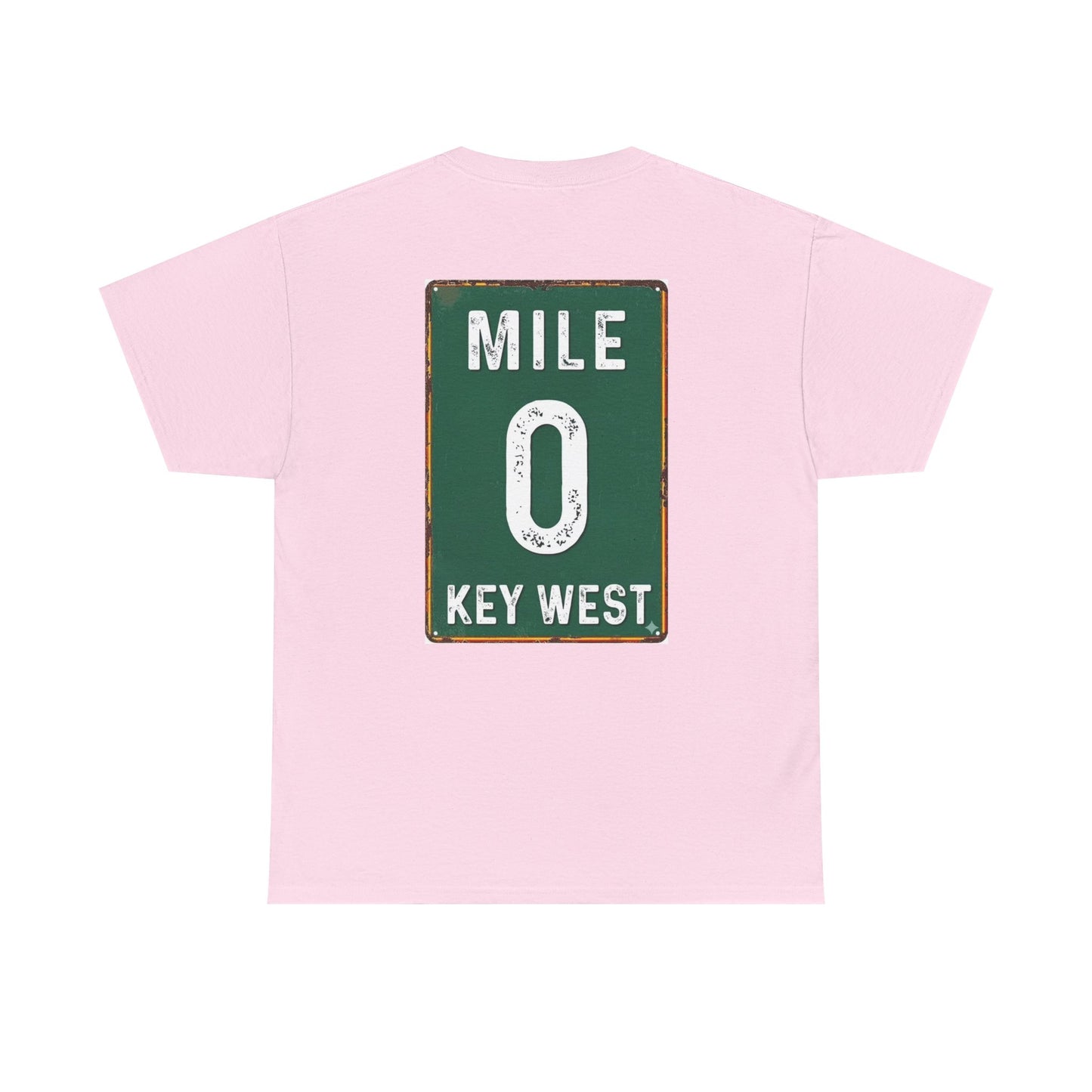 Key West Mile 0 T-Shirt — Vintage Road Sign Tee