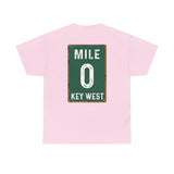 Key West Mile 0 T-Shirt — Vintage Road Sign Tee