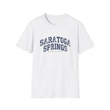 Saratoga Springs Vintage Collegiate T‑Shirt — New York Travel Tee