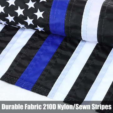 2-Pack Thin Blue Line Outdoor Garden Flags, 12 x 18 Inch product detail photo 3