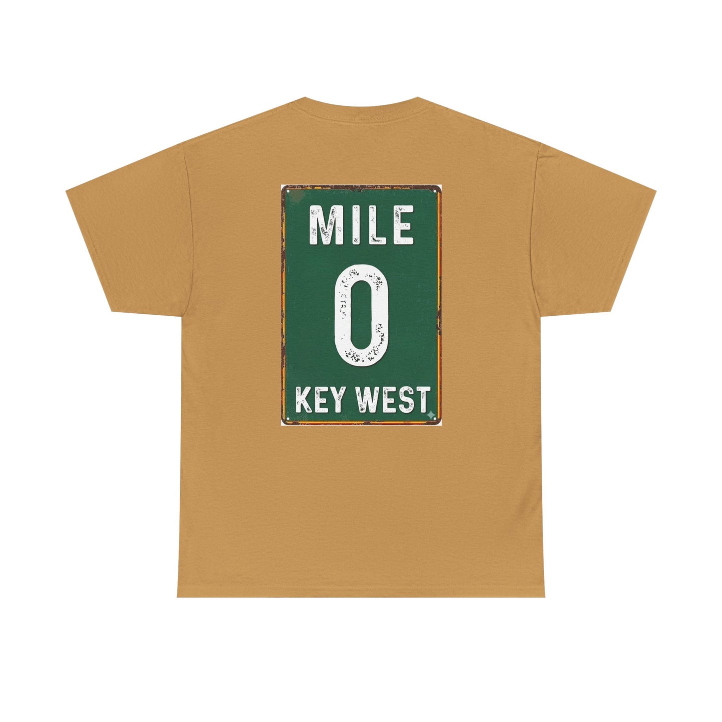 Key West Mile 0 T-Shirt — Vintage Road Sign Tee