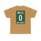 Key West Mile 0 T-Shirt — Vintage Road Sign Tee