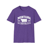 Montana The Treasure State T-Shirt — Established 1889 State Outline Tee