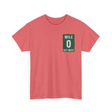Key West Mile 0 T-Shirt — Vintage Road Sign Tee