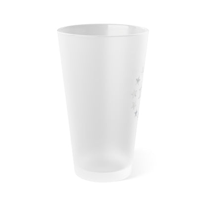 Frosted Pint Glass – 1776 Star Circle 16oz Patriotic Beer Glass