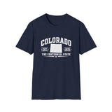 Colorado Centennial State T-Shirt — EST. 1876 Retro College Tee