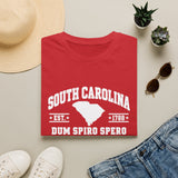 South Carolina State T-Shirt - Dum Spiro Spero Vintage Map Tee