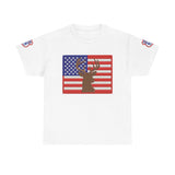 American Flag Deer Hunting USA T-Shirt