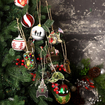 24 Pcs Army Ornaments for Christmas Tree Military Christmas Decorations product photo 2