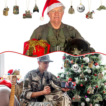 24 Pcs Army Ornaments for Christmas Tree Military Christmas Decorations product photo 5