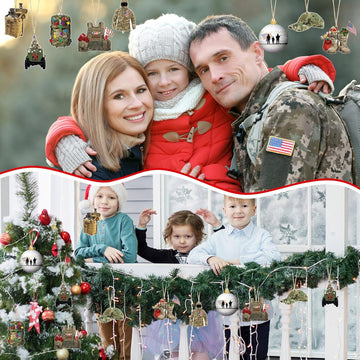 24 Pcs Army Ornaments for Christmas Tree Military Christmas Decorations product photo 6