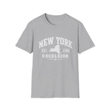 New York Excelsior T-Shirt — Vintage State Map Tee (Est. 1788)