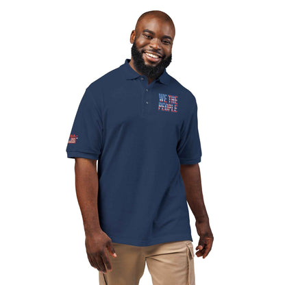 We The People Embroidered Polo