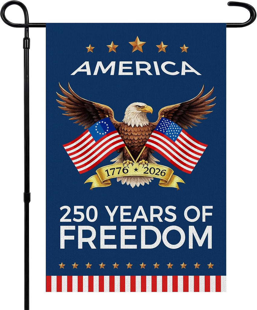 250 Years of Freedom Garden Flag 12x18 Double Sided main product photo