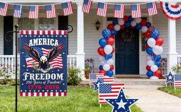 250 Years of Freedom Garden Flag 12x18 Double Sided product photo 4
