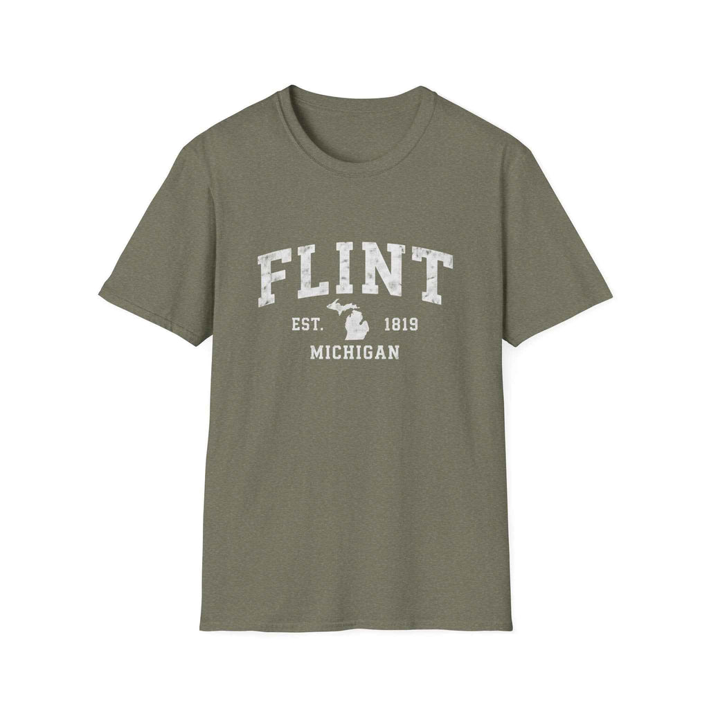 Flint Michigan Vintage Tee — EST. 1819 College Shirt