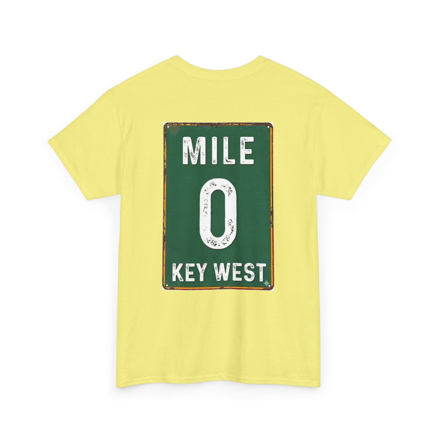 Key West Mile 0 T-Shirt — Vintage Road Sign Tee