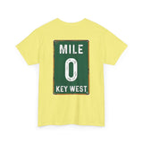 Key West Mile 0 T-Shirt — Vintage Road Sign Tee