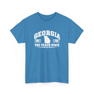 Georgia 'The Peach State' T-Shirt — Vintage State Map Tee