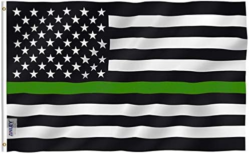 3 x 5 ft Thin Blue Line U.S. Flag Lightweight Polyester product photo