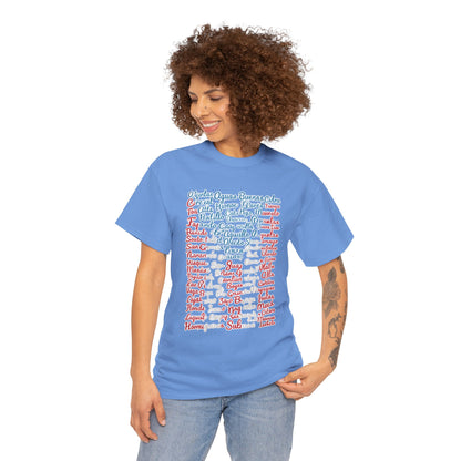Puerto Rico Cities & Flag T-Shirt — Vintage Road Sign Tee