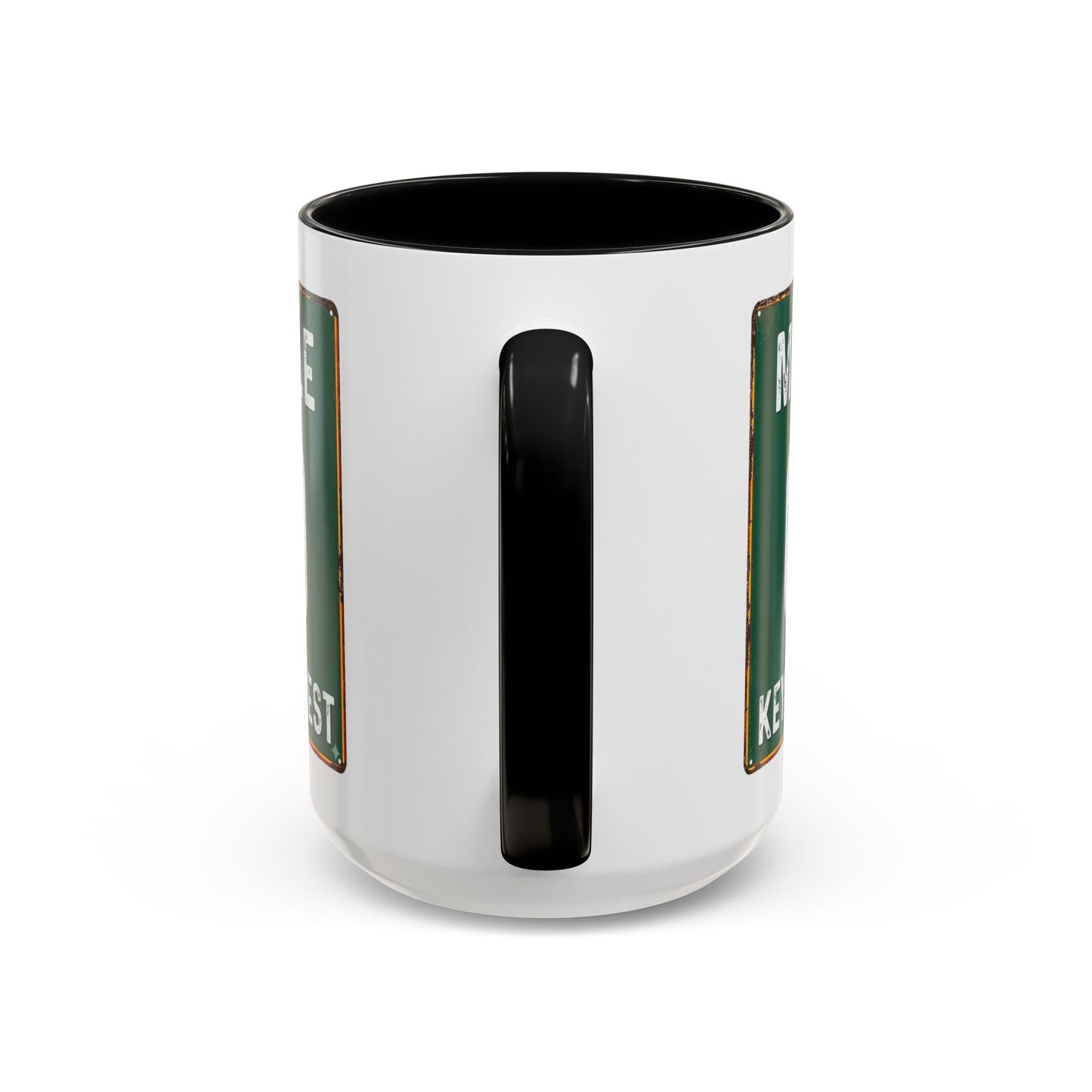 Key West Mile 0 Coffee Mug – Retro Road Sign Accent Mug