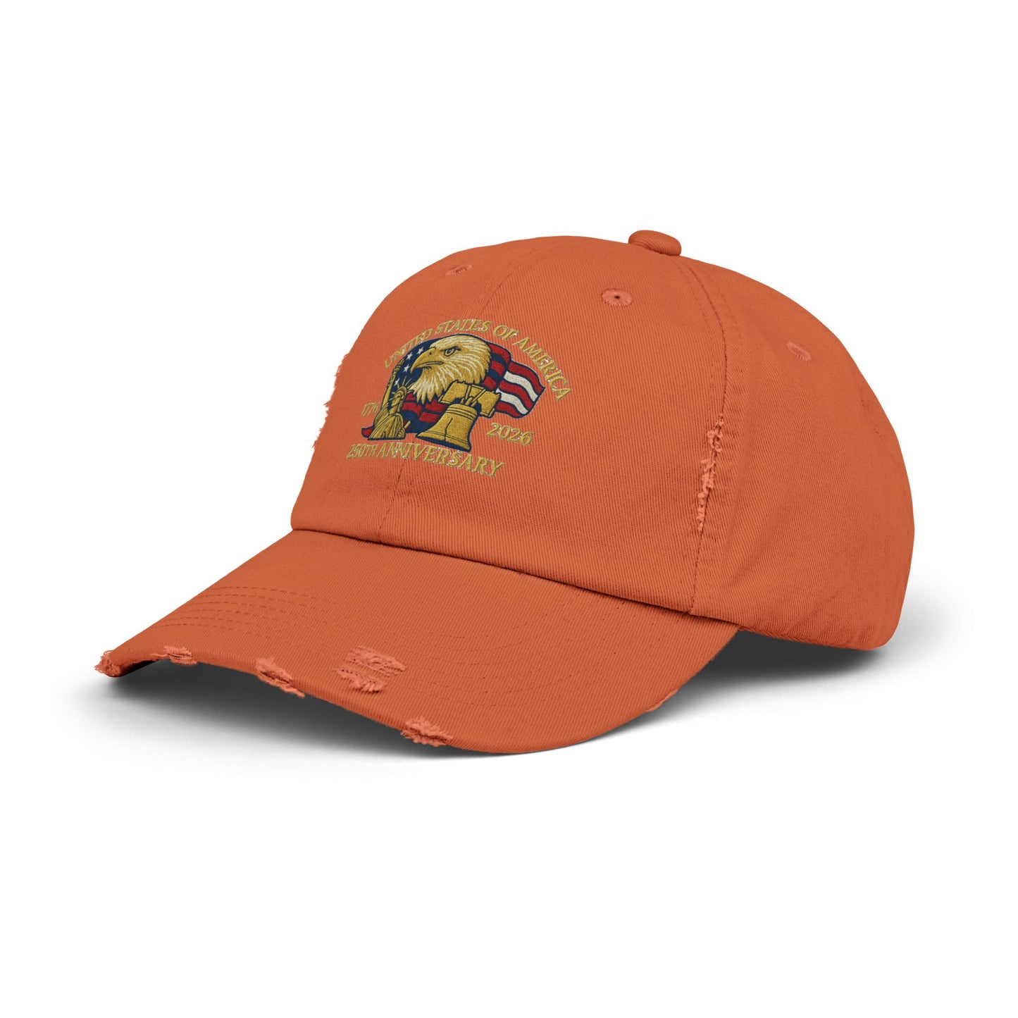 United States of America 1776-2026 Distressed Baseball Hat