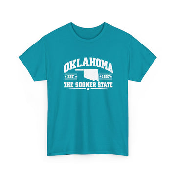 Oklahoma State Tee – "The Sooner State" Vintage Map T-Shirt