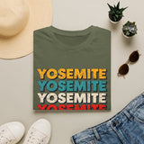 Yosemite Retro Stack T-Shirt — Vintage National Park Tee for Outdoor Lovers