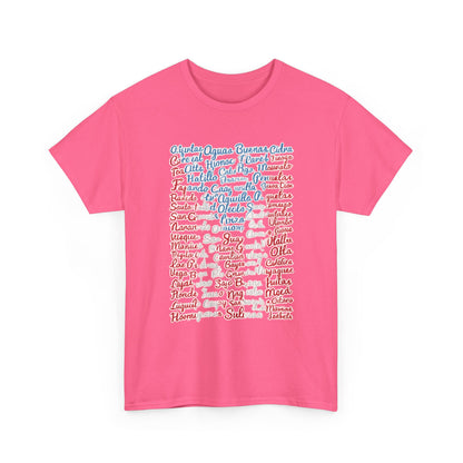 Puerto Rico Cities & Flag T-Shirt — Vintage Road Sign Tee