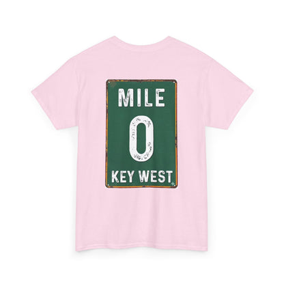 Key West Mile 0 T-Shirt — Vintage Road Sign Tee