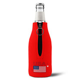American Made Zip-Up Bottle Cooler Sleeve — Patriotic USA Koozie