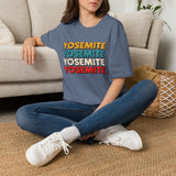 Yosemite Retro Stack T-Shirt — Vintage National Park Tee for Outdoor Lovers