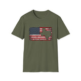 Texas Flag T-Shirt — Rustic American USA Map Tee