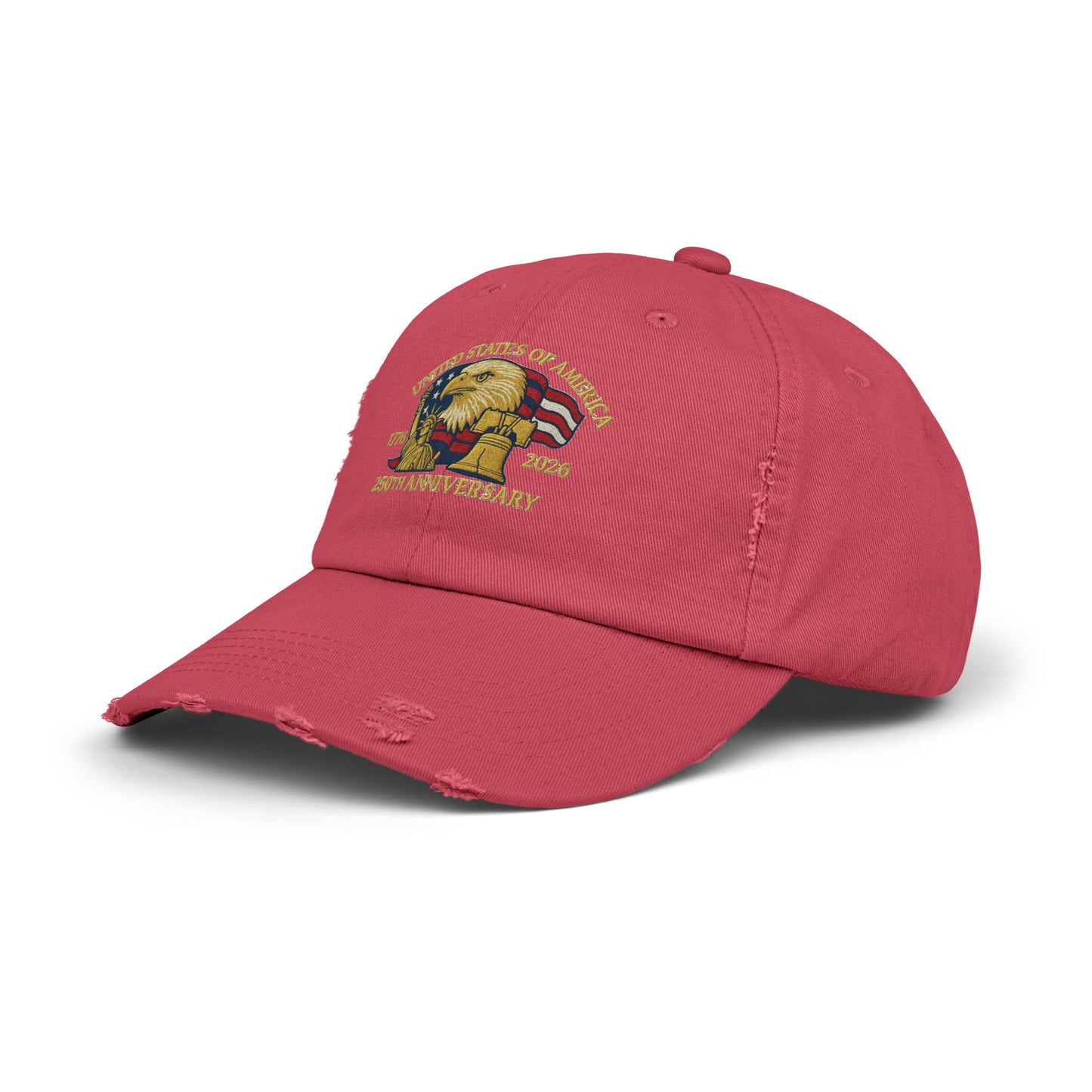United States of America 1776-2026 Distressed Baseball Hat